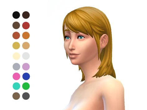 Sims 4 Medium Hair, Medium Shoulder Length Hair, Medium Length Straight Hair, Medium Hairs, Waist Length Hair, Easy Updo Hairstyles, Up Dos For Medium Hair, Hair Medium, Hairstyle Gallery