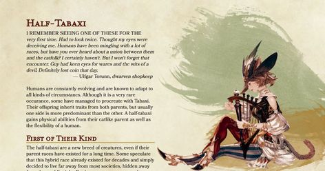 Half-Tabaxi race with subraces : UnearthedArcana Half Tabaxi, Dnd Equipment, 5e Races, Home Brewery, Dnd Races, Dnd Homebrew, Dnd 5e Homebrew, D D Character Ideas, Dungeons And Dragons Homebrew