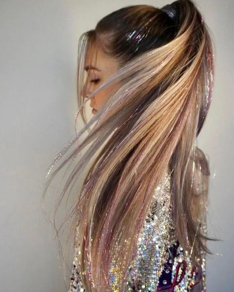 ✨Glitterlites - Hair tinsel✨ on Instagram: “Unsure of where to start with special event hair this spring? PRISM PONYS ARE STILL ON SALE 🌟 and…​​​​​​​​ ​​​​​​​​ 🪄 reusable​​​​​​​​…” Fairy Hair Tinsel, Glittery Hair, Tinsel Hair Extensions, Tinsel Hair, Special Event Hair, Sparkly Hair Accessories, Event Hair, Hair Tinsel, Fairy Hair