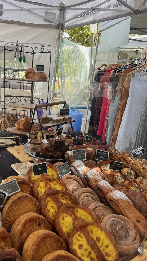 farmers market pastry stall croissants bread Croissant Bread, Market Stalls, Farmers Market, Farmer, Pastry, Bread, Coffee, Quick Saves