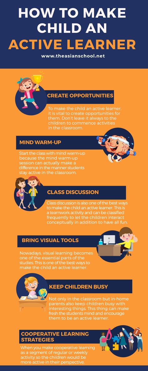 Active Learning Strategies Teaching, Education Infographics, Active Learning, Active Learning Classroom, Active Learning Strategies, Strategy Infographic, Right To Education, Learning Poster, Educational Infographic