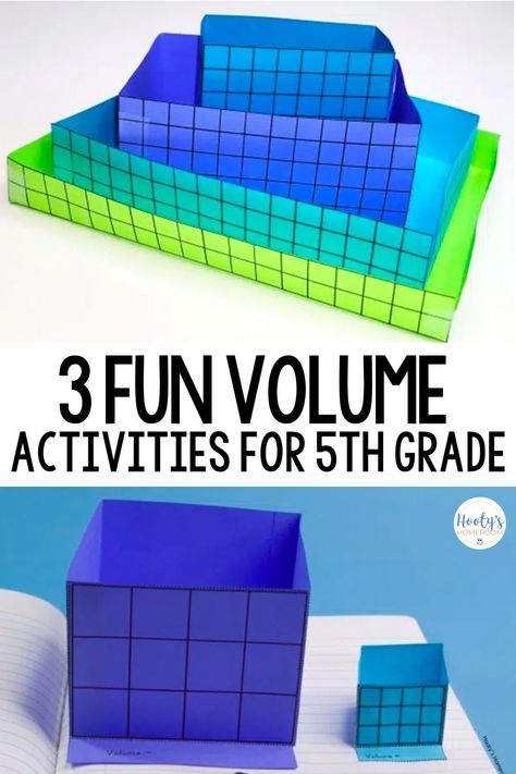 Teaching volume of rectangular prisms doesn’t have to be boring! Ditch the volume of rectangular prisms worksheets and try this hands-on volume activities instead. I am sharing an interactive math notebook activity with 3D volume notes, a volume activity that involves the use of cubes, and a volume activity where students build their own boxes. I also share a free volume of rectangular prisms game that is perfect for your 5th grade students. Add these math ideas to your math lessons! Volume Anchor Chart 5th Grade, Volume Activities 5th Grade, Teaching Volume, Volume Of Rectangular Prisms, Volume Activities, Holiday Math Activities, 2024 Classroom, Volume Math, 5th Grade Activities