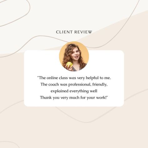 Client Review Template, Client Review, Review Template, Online Classes, Instagram Post, Instagram Posts, Instagram