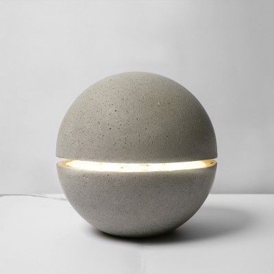 Gayalux Lamp Drukarka 3d, Concrete Light, Diy Lampe, Concrete Lamp, Concrete Furniture, Concrete Crafts, Concrete Art, Concrete Projects, Concrete Design