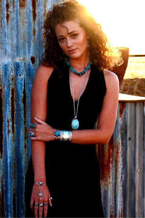 Black Prom Dress With Turquoise Jewelry, Black Dress Turquoise Jewelry Outfits, Black Dress With Turquoise Jewelry, What To Wear With Turquoise Jewelry, Turquoise Jewelry Outfit Fashion Ideas, Turquoise Wedding Jewelry, Turquoise Jewelry Outfit, Black Dress Boots, Church Outfit