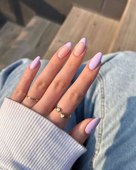 nails french Lilac Manicure, Lilac Nails Design, Light Purple Nails, Winter Nail Ideas, Trend Nails, Pastel Nails Designs, Lilac Nails, Summer Tan, Pastel Lilac