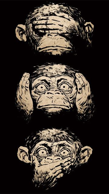 Three Wise Monkeys Wisdom Android Wallpaper Three Monkeys, Wise Monkeys, Monkeys, Wallpapers, Design