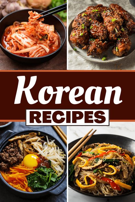 Best Korean Food, Easy Korean Recipes, Authentic Asian Recipes, Asian Dinner Recipes, Asian Dinners, Korean Side Dishes, Korean Cooking, Korean Recipes, Korean Dishes