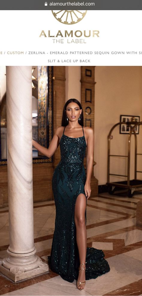 Dark Green Sparkly Prom Dress, Classy Prom Dresses Vintage, Dark Prom Dress, Dark Prom Dresses, Forest Green Prom Dress, Prom Dress Aesthetic, Green Sparkly Dress, Dark Green Prom Dress, Scoop Neck Prom Dress