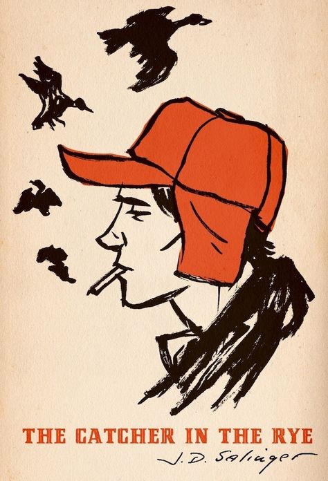 The Catcher in the Rye by J.D. Salinger | 22 Books You Pretend You've Read But Actually Haven't Holden Caulfield, Catcher In The Rye, Red Hat, Rye, Cover Art, Book Covers, Books Worth Reading, Writers, Authors