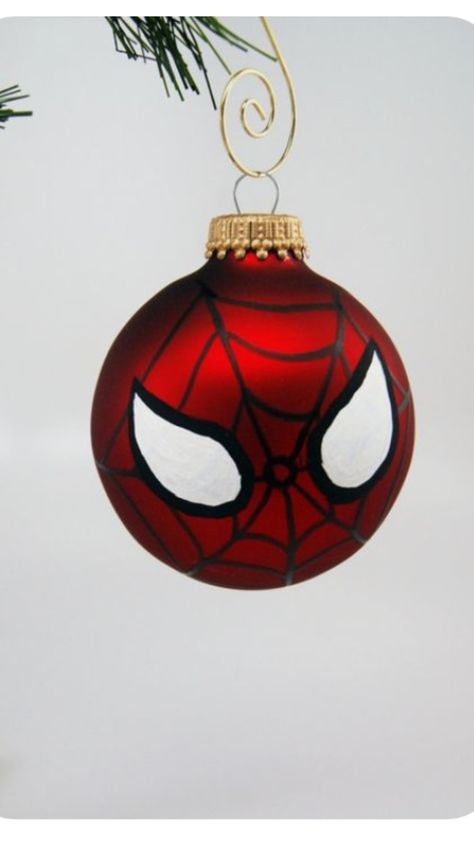 Superhero Ornaments, Spiderman Christmas, Harry Potter Christmas Decorations, Geek Christmas, Clear Christmas Ornaments, Spiderman Mask, Disney Christmas Decorations, Chirstmas Decor, Idee Cricut