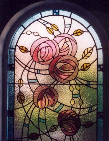 Scene Setting, Briar Beauty, Devil Trigger, Mackintosh Design, Mackintosh Rose, Three Roses, زجاج ملون, Charles Rennie Mackintosh, Rennie Mackintosh