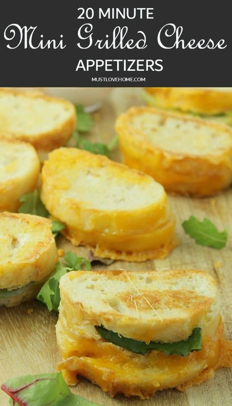 Dripping with gooey cheese 20 Minute Mini Grilled Cheese Appetizers are a twist on the classic that everyone will love. #grilledcheese #appetizers #foodandwine #bonappetit #cheesesandwich Diy Wedding Appetizers, Mini Grilled Cheese, Appetizer Christmas, Melting Cheese, Mini Appetizers, Wedding Appetizers, Mini Sandwiches, Cheese Bites, Gooey Cheese