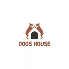 House Logo Icon, Dogs House, Property Logo, Basement House Plans, House Logo Design, Pet Boarding, House Logo, Pet Logo Design, Dog Logo