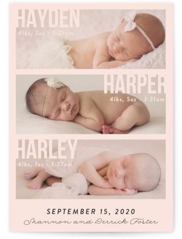 Unique Birth Announcement, Birth Delivery, Baby Name Reveal, Instant Family, Kids Stamps, Unisex Baby Names, Birth Announcement Photos, Birth Announcement Card, Third Baby