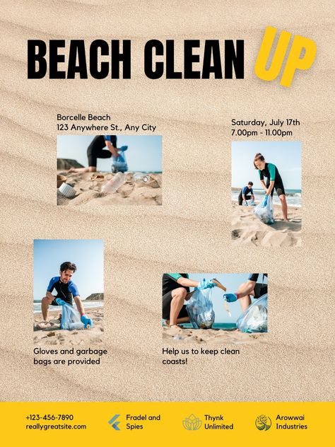 Beige Minimalist Beach Clean Up Poster - Templates by Canva Beach Clean Up Poster, Beach Clean Up, Clean Beach, Poster Template, Clean Up, Beach Day, Keep It Cleaner, Poster Design, Illustration Art