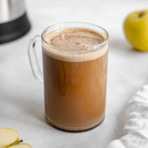 Chilly days require a good latte to sip on. Like this Apple Pie Latte made in moments with your Almond Cow!