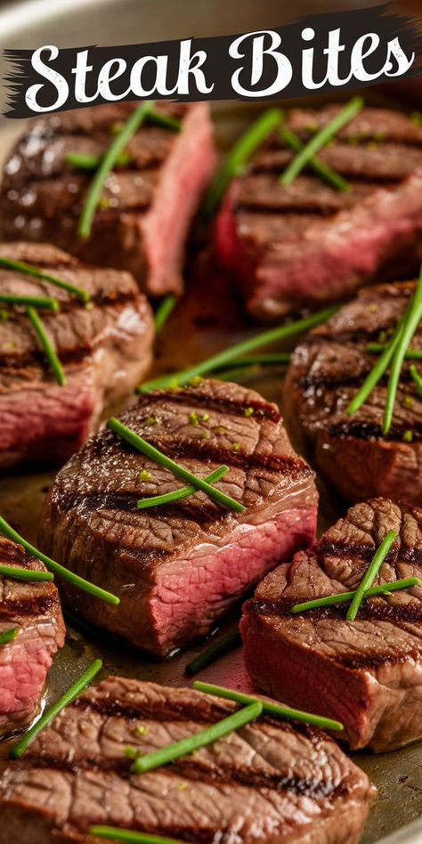 Melt-in-your-mouth Steak Bites. that are crispy on the outside and juicy on the inside! This easy, flavorful recipe is the ultimate protein-packed dish for any occasion. Beef Tenderloin Steak Bites, Ribeye Steak Bites Recipe, Steak Bites Recipes, Roast Steak, Steak Bites Recipe, Tenderloin Steak, Steak Bites, Beef Tenderloin, Ribeye Steak