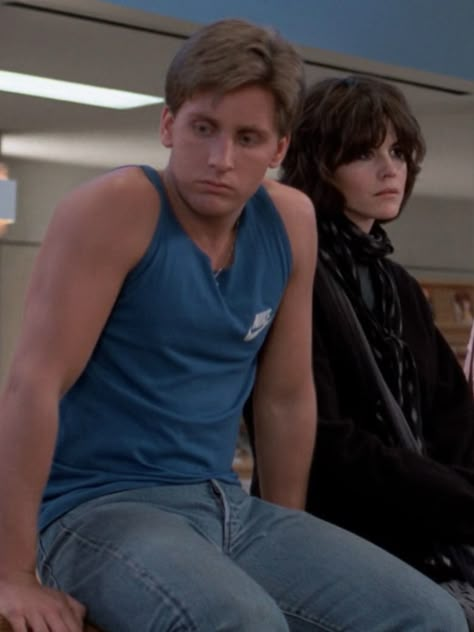 Emilio Estevez Breakfast Club, Emilio Estevez 80s, Breakfast Club Movie, Emilio Estevez, Brat Pack, 80s Actors, 90s Men, Martin Sheen, 80s Men