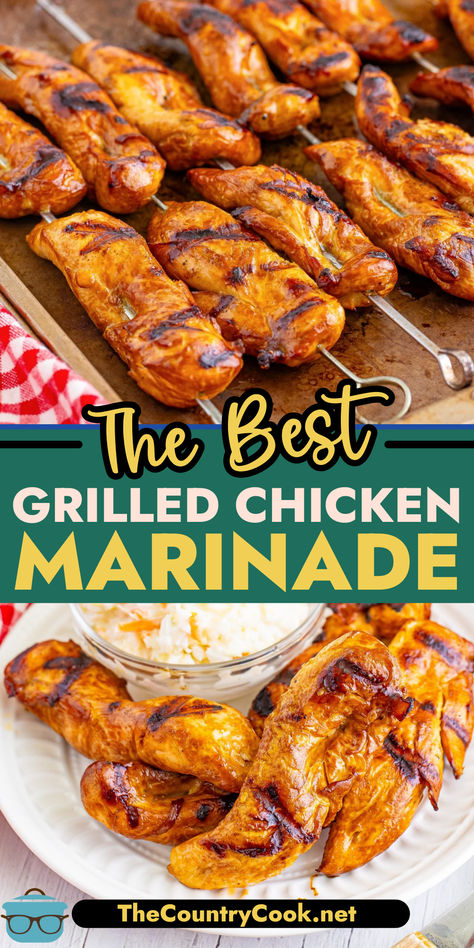 This really is the best grilled chicken marinade! It’s easy to prepare and takes chicken to the next level. The chicken ends up so tender and infused with incredible flavor! Chicken Dinner Marinade, Chicken Recipes For Grill, Chicken Marinade For Blackstone Grill, Hawaiian Chicken Marinade Recipes, Homemade Chicken Marinade Easy, Grilled Chicken Tenders Marinade, Spicy Chicken Marinade Recipes, Grilled Chicken Marinade Recipes Easy, Grilling Meat Ideas