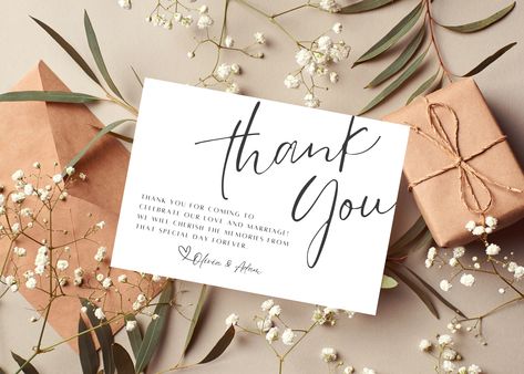 Customizable, modern thank you card for bridesmaids, groomsmen and your wedding guests. Easy to personalize on Canva! Bridesmaid Thank You Cards, Bridesmaids Groomsmen, Bridesmaid Thank You, Bridesmaid Cards, Thank You Card Template, Modern Fonts, Wedding Guests, Wedding Invitation Paper, Wedding Thank You Cards