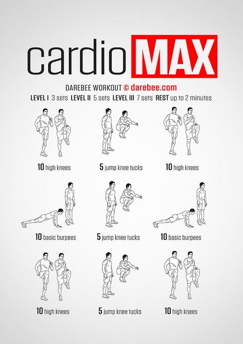 Cardio MAX Workout Mens Cardio Workout, Cardio Workout Routines, Workouts Cardio, Workout Fat Burning, Workout Man, Cardio At Home, Cardio Workout At Home, Workout Routine For Men, Best Cardio Workout