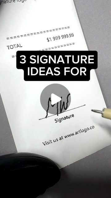 Artlogo.co | Signature Logo on Instagram: "Here are some signature ideas for names with the initials "MW" 😍😍  Artlogo provides professional signature logos carefully handcrafted by highly experienced calligraphers and inspired by you, your career, and your business.  So whatever your career or purpose is, we guarantee to create a unique and matching Artlogo signature for you.  #signature #autograph #calligraphy #signatureidea #signaturelogo #signaturedesign #MW #MarkWahlberg #MaxWeber #MarkWoodforde #MarkWarner #MarkWebber #MarkWaid #MegWhitman #MaliVaiWashington #MurrayWalker #MichelleWie #MarthaWainwright #martin #nameart #handwriting #handwritten #letterart #lettering #calligraphyart #signart #digitalart #art #artlogo" Name Logo Design Ideas Letters, M Signature Ideas, Signature Ideas Handwriting, Signatures Ideas Handwriting, Signature Logo Ideas, Professional Signature, Signature Logos, Signatures Handwriting, Name Signature