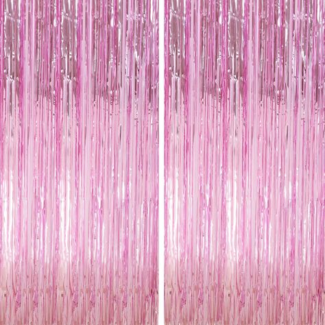 PRICES MAY VARY. Customer Service - 2 packs of foil fringe curtains, the size of each tinsel curtain is 3.3 ft x 9.9 ft, enough length for hanging on a door or covering a wall fully, suitable for any parties. If you are not satisfied with our foil fringe curtains party decorations, Please contact us we guarantee to give you 100% full money back. Safe & Shiny Material - This tinsel backdrop is made of high-quality shiny tinsel, non-toxic, odorless, and non-fading, safe for families with children Curtain Backdrop Wedding, Fringe Curtains, Streamer Backdrop, Foil Curtain, Party Photo Backdrop, Photo Backdrop Wedding, Party Streamers, Fringe Backdrops, Curtain Backdrops