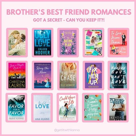 Best Friends Brother Romance Books, Brother’s Best Friend Books, Brother's Best Friend Romance Books, Best Friends Brother Trope, Books For Best Friends, Brothers Best Friend Books, Best Friends Brother Books, Romance Book List, Brothers Best Friend Trope