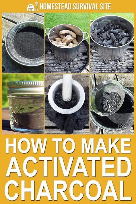 It is very difficult to make activated charcoal, but if you're patient and respect the process, it can be done. Homestead 101, Pioneer Skills, Diy Activated Charcoal, Survival Projects, Making Charcoal, Off Grid Survival, Survival Skills Life Hacks, Homesteading Skills, Emergency Preparation