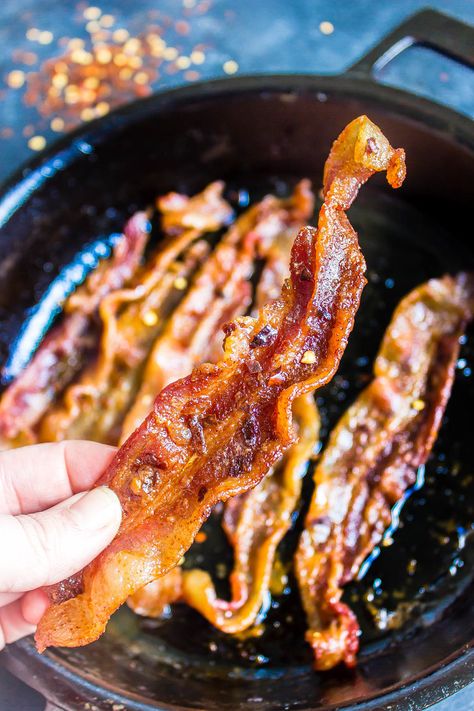 Keto Millionaire's Bacon (Sugar-Free Candied Bacon) — Cast Iron Keto Millionaire Bacon, Cast Iron Keto, Keto Pork Recipes, Leftover Turkey Soup, Keto Pecan Pie, Low Carb High Protein Recipes, Caramelized Bacon, Keto Bacon, Keto Pork