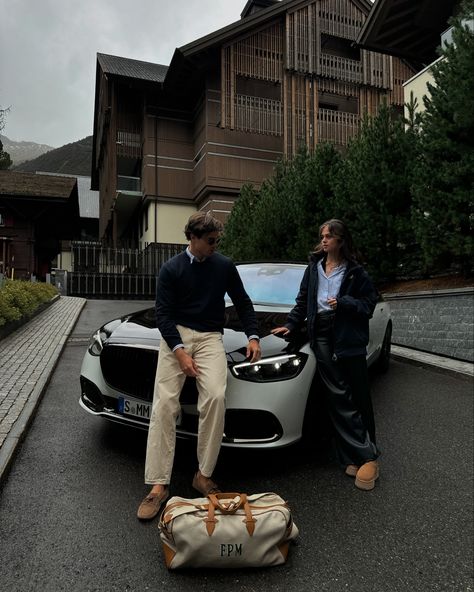 Andermatt with @mercedesmaybach Hawthorne Brothers, Husband Aesthetic, Gym Couple, Mens Luxury Lifestyle, Andermatt, Gentleman Aesthetic, Style Nails, Spring Outfits Men, Rich Girl Lifestyle