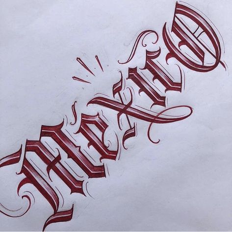 New Mexico Drawing Ideas, Mexican Street Art Graffiti, Pen Art Chicano, Mexico Drawing Ideas, Chicano Art Letters, Chicano Writing Lettering, Chicano Pen Art, Cholo Writing, Chicana Art Drawing