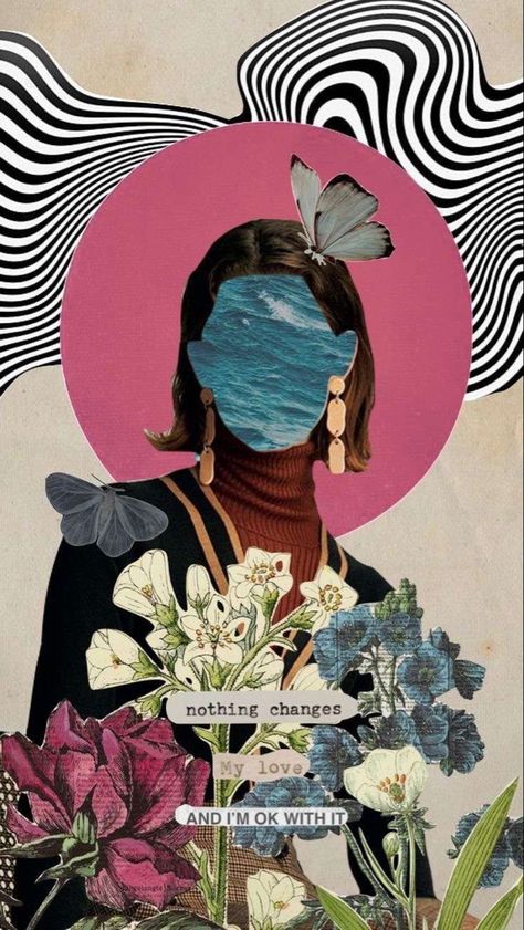 Energy, Wool, Collage, Flowers, Design, Art, Rosario