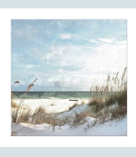 Coastal Drawings, Watercolor Seascapes, Coastal Art Painting, Beach Art Painting, Tropical Wall Art, Wall Art Blue, Watercolor Landscape Paintings, Beach Painting, Art Blue