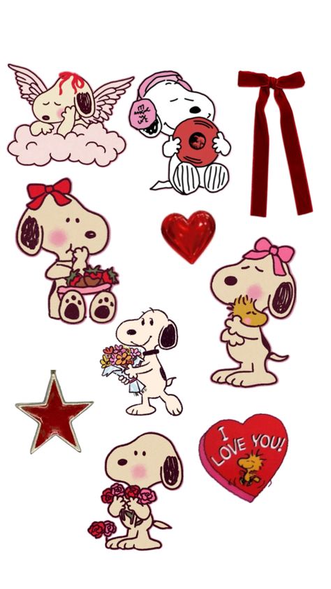 Snoopy Stickers, Photowall Ideas, Scrapbook Printing, Snoopy Wallpaper, Iphone Case Stickers, Scrapbook Stickers Printable, Phone Stickers, Scrapbook Journal, Aesthetic Stickers