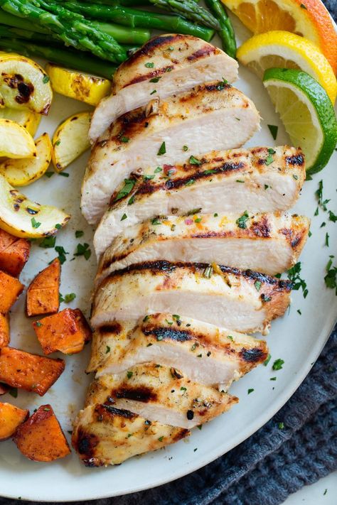 Triple Citrus Chicken Citrus Chicken Marinade, Broccoli Salad With Raisins, Easy Chicken Marinade, Grilled Chicken Marinade, Crockpot Chicken Breast, Grilled Chicken Skewers, Marinating Chicken Breast, Chicken Marinade Recipes, Chicken Marinade