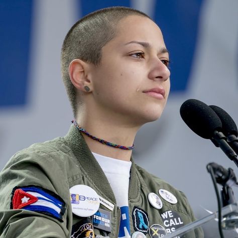 Emma Gonzalez, Buzz Cut, Shaving, Hair Cuts, Hair, Pins