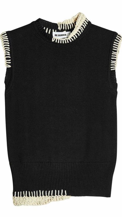 Jill Sander, Knitwear Inspiration, Sleeveless Knit Top, Sleeveless Knit, Mode Inspo, 가을 패션, Knit Fashion, Mode Inspiration, Jil Sander