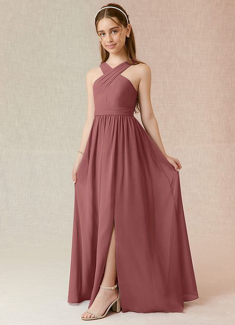 AZAZIE JIYA JBD - Junior Bridesmaid Dresses Junior Bridesmaids Dresses, Teen Bridesmaid Dresses, Jr Bridesmaid Dresses, Young Bridesmaid Dresses, Junior Dresses Casual, Bride Maids, Junior Girl Dresses, Junior Bridesmaid Dress, Dress Dusty