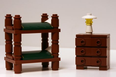 Bunk beds | The Emerald Night slopes were absolutely perfect… | Flickr Lego Bunk Bed, Lego Kids Room, Fun Lego Ideas, Lego Frame, Lego Bedroom, Bunk Bed Ideas, Lego Hogwarts, Lego Furniture, Lego Craft