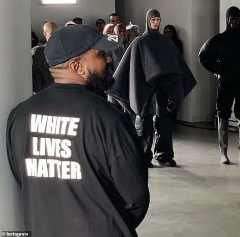 Kanye West Fashion, Yeezy Fashion Show, Selah Marley, Kanye West Style, Yeezy Fashion, Unapologetically Black, Slogan Shirts, Show White, Black Lives Matter Movement