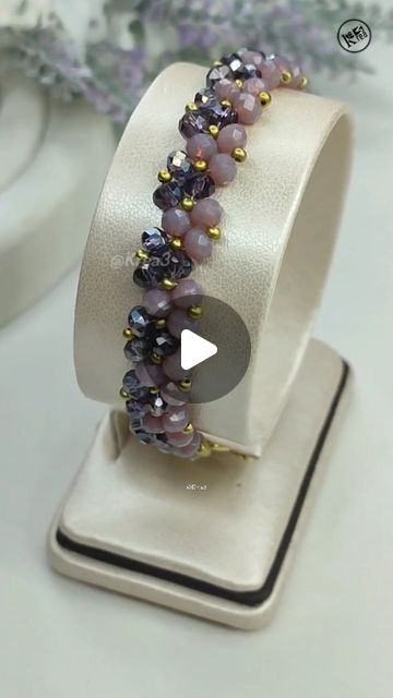 Diy Craft Tutorials, Triangle Pattern, July 3, Crystal Bracelet, Craft Tutorials, Crystal Bracelets, Diy Bracelets, Youtube Channel, Beaded Jewelry