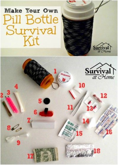 Medicine Bottle Crafts, Pill Bottle Crafts, Pill Bottle, Emergency Preparedness Kit, Survival Supplies, Emergency Preparation, Pill Bottles, Bug Out Bag, Emergency Prepping