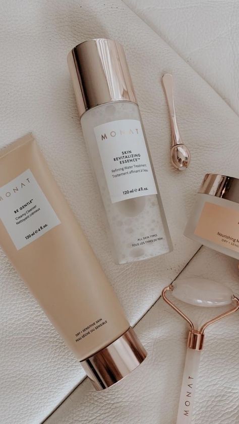 Skincare Beige Aesthetic, Monat Skin Care, Monat Skincare, Skincare Aesthetics, Creamy Coffee, Cosmetic Packaging Design, Cosmetics Photography, Neutral Aesthetic, Skin Care Range