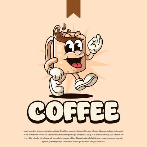 Coffee cup cartoon mascot logo | Premium Vector #Freepik #vector Cup Cartoon, Cartoon Mascot, About Coffee, Mascot Logo, Premium Vector, Coffee Cup, Graphic Resources, Coffee Cups, Art Decor