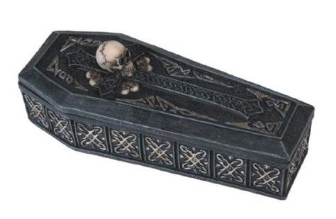 Human Skull on Black Coffin Jewelry Trinket Box Halloween Collectible New | Jet.com Skeleton Jewelry, Coffin Box, Halloween Coffin, Skull Png, 3d Skull, Halloween Collectables, Human Skull, Skull Head, Celtic Designs