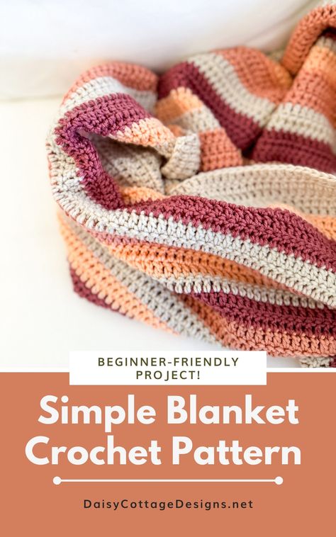 Learn how to crochet a cozy and stylish blanket using just one simple stitch. Perfect for beginners or anyone looking for a quick and easy project. The easy crochet pattern pattern is available in the blog post, and a video tutorial is included! Crochet Patterns That Work Up Fast, Easy Throw Blanket Crochet Pattern, Crochet For Beginners Blanket Easy, Beginning Crochet Blanket, Bean Stitch Crochet Blanket Free Pattern, 1 Stitch Crochet Blanket, Crochet Prayer Blanket, Baby Blanket Crochet Pattern Beginner, Crocheting A Blanket For Beginners