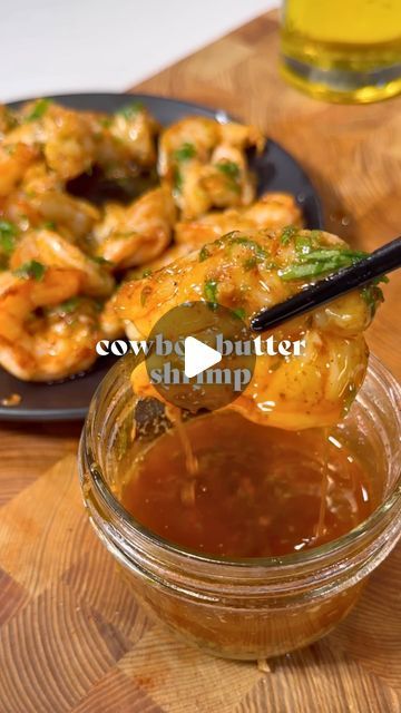 Cowboy Butter Shrimp, Honey Butter Shrimp, Beach Foods, Cowboy Butter, Butter Recipes Homemade, Cook Shrimp, Fish Dinners, Lobster Dishes, Aleppo Pepper