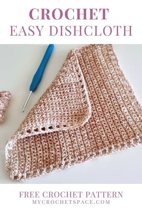 Learning to crochet can be fun and rewarding, and this easy dishcloth pattern is the perfect way to start. This pattern is designed for beginners, and in just a few steps you can create a beautiful dishcloth to use in the kitchen. Whether you want to make a few for gifts or just one for yourself, this pattern will help you get started. Crochet Dishcloths Easy, Single Crochet Washcloth Free Pattern, Fast Easy Crochet Dishcloth, Fall Crochet Washcloth, Crochet Dishcloths For Beginners Easy Patterns, Easy Dish Rag Crochet Pattern, Beginner Dishcloth Crochet, Easy Dish Cloths Crochet, How To Crochet A Dishcloth For Beginners